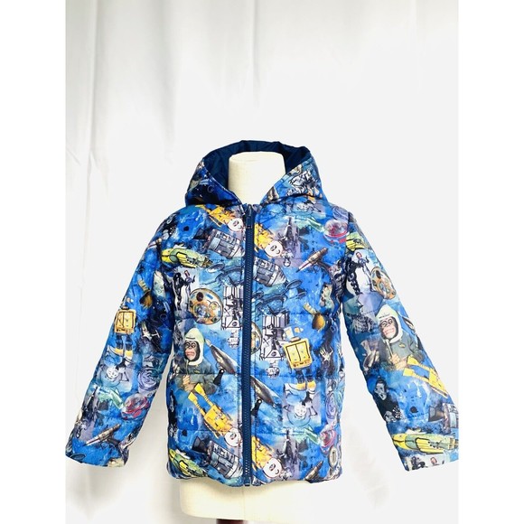 Jacket reversible for Kids European Brand Tuc Tuc Size 6-7 Youth, Space Monkey - Picture 1 of 10